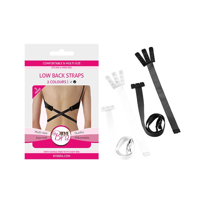 BYE-BRA - OPEN BACK BRA ADAPTER BLACK & WHITE