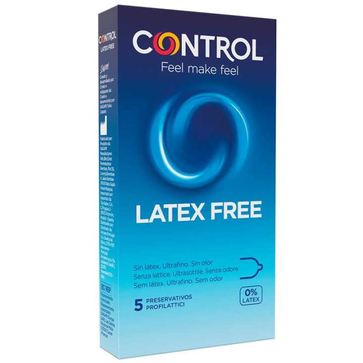CONTROL - FREE SIN LATEX CONDOMS 5 UNITS