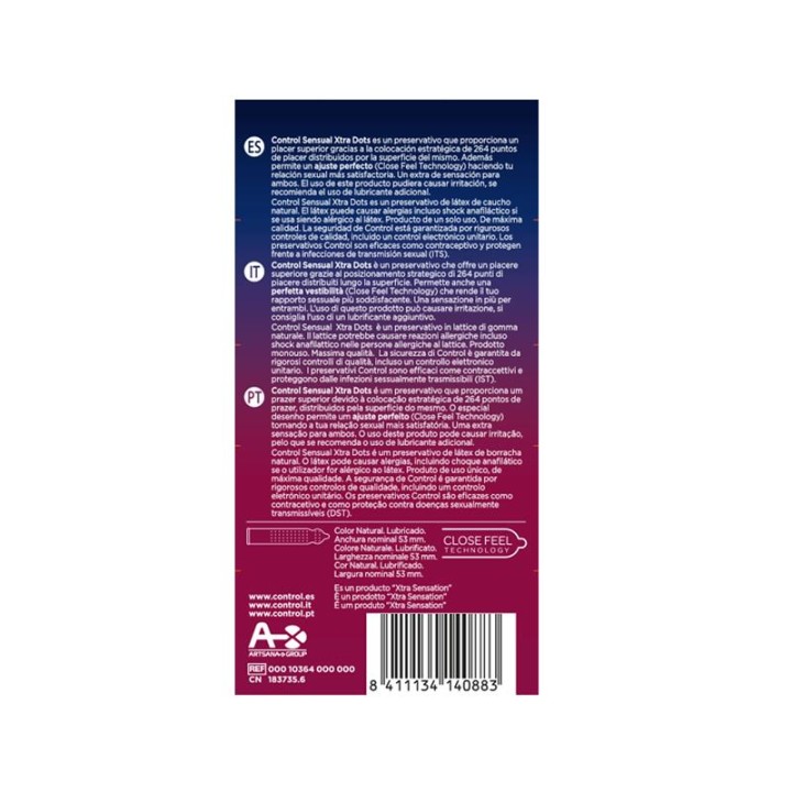 CONTROL - XTRA DOTS 12 UDS