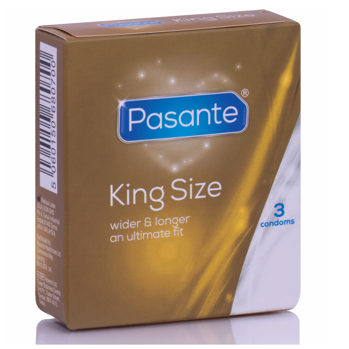 PASANTE - CONDOMS KING SIZE 3 UNITS