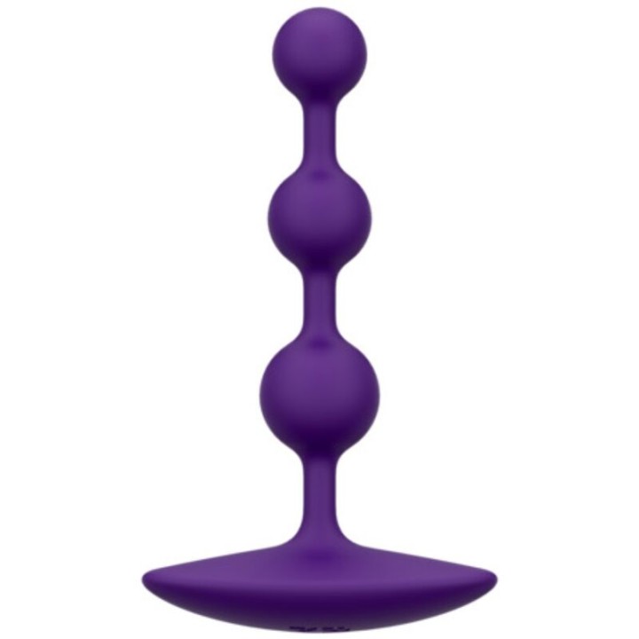 ROMP - AMP PURPLE FLEXIBLE SILICONE ANAL BEADS 12.5 CM PURPLE