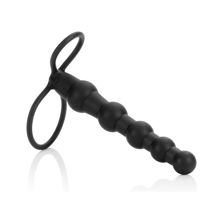 CALEXOTICS - BEADED DUAL PENETRATOR BLACK