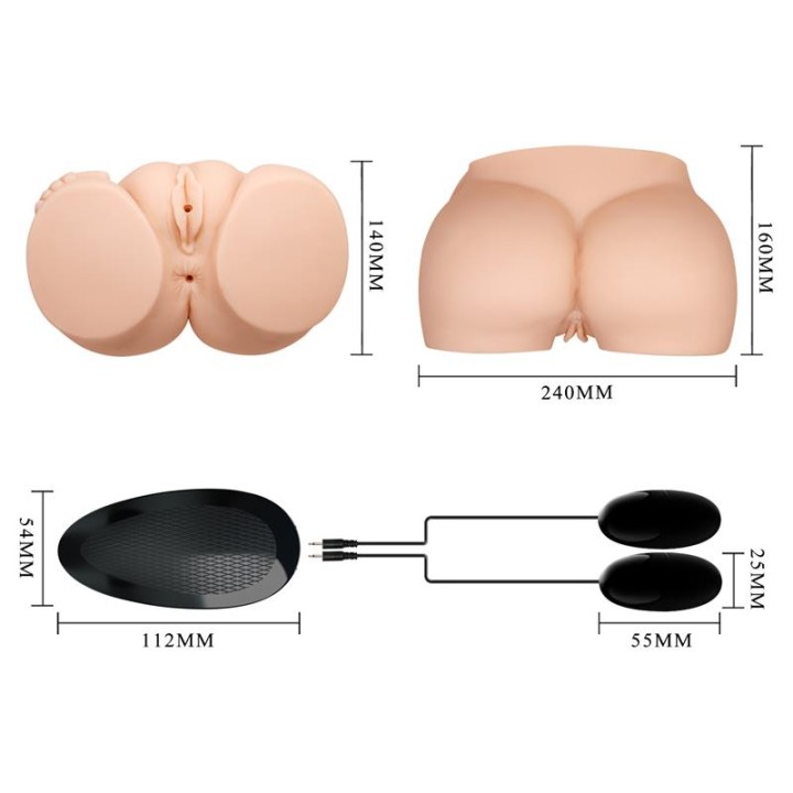 CRAZY BULL - REALISTIC VAGINA AND ANUS WITH VIBRATION