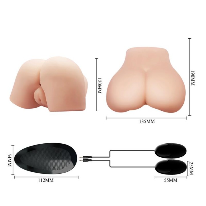 CRAZY BULL - REALISTIC VAGINA AND ANUS WITH VIBRATION POSITION 4
