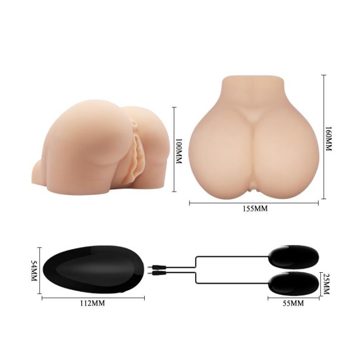 CRAZY BULL - REALISTIC VAGINA AND ANUS WITH VIBRATION POSITION 8