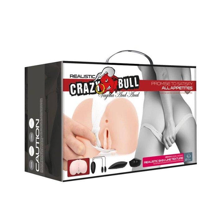 CRAZY BULL - REALISTIC VAGINA AND ANUS WITH VIBRATION POSITION 8