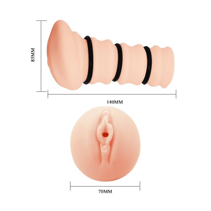 CRAZY BULL - MASTURBADOR WITH RINGS VAGINA MODEL 2