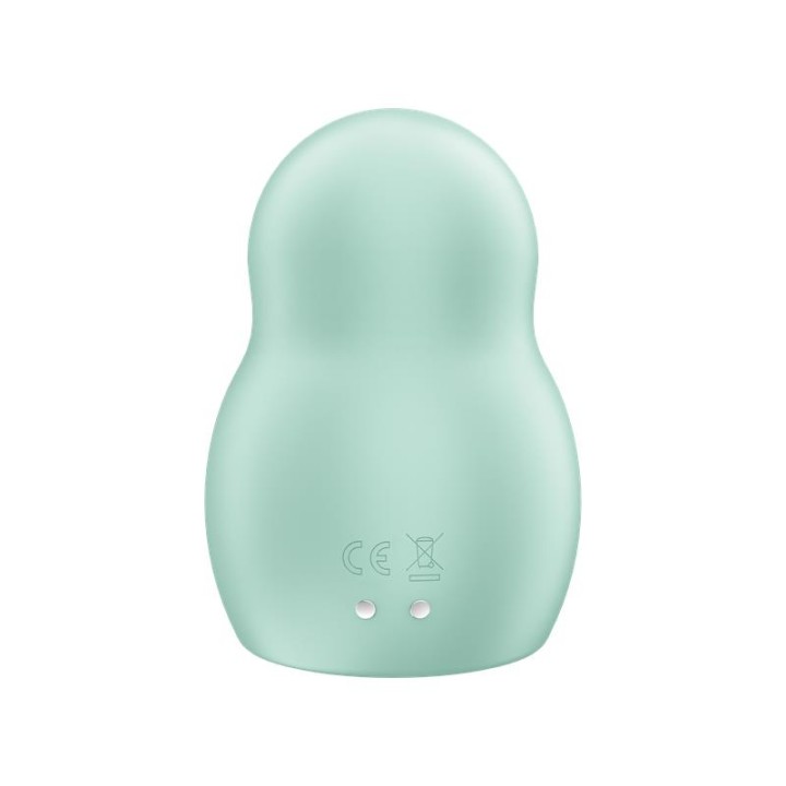 SATISFYER - PRO TO GO 1 DOUBLE AIR PULSE STIMULATOR & VIBRATOR GREEN