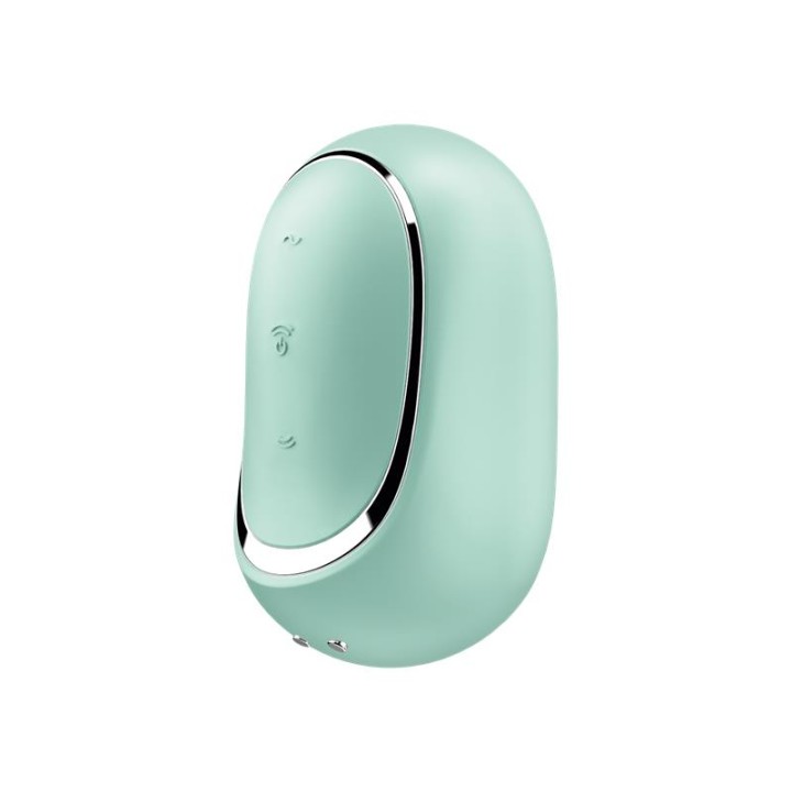 SATISFYER - PRO TO GO 2 DOUBLE AIR PULSE STIMULATOR & VIBRATOR GREEN
