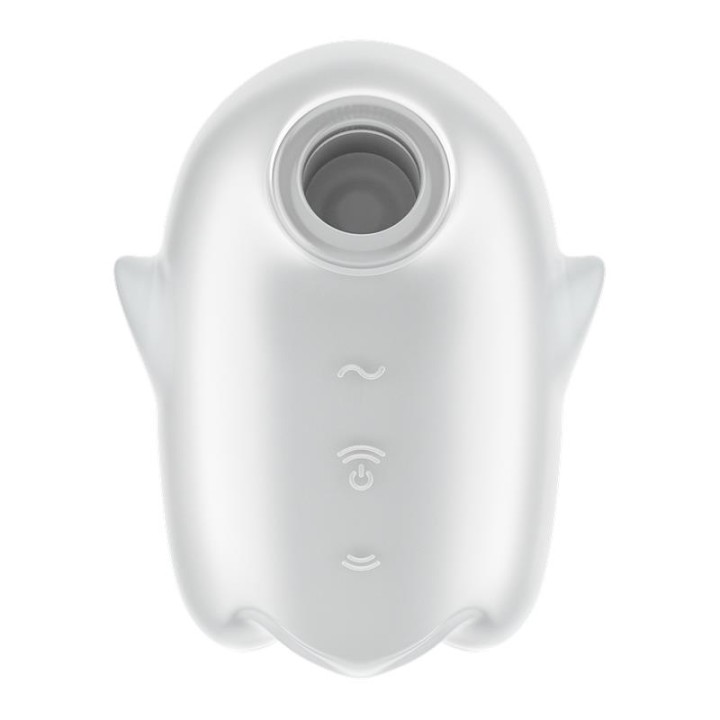 SATISFYER - GLOWING GHOST AIR PULSE & VIBRATOR WHITE