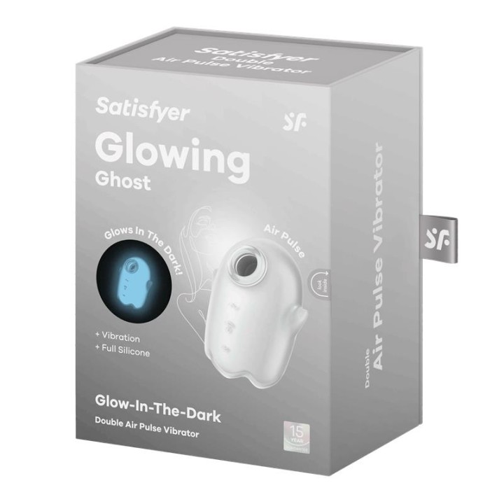 SATISFYER - GLOWING GHOST AIR PULSE & VIBRATOR WHITE