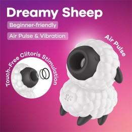 SATISFYER - DREAMY SHEEP VIBRATOR & AIR PULSE STIMULATOR