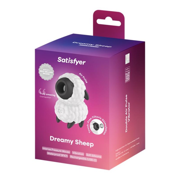 SATISFYER - DREAMY SHEEP VIBRATOR & AIR PULSE STIMULATOR