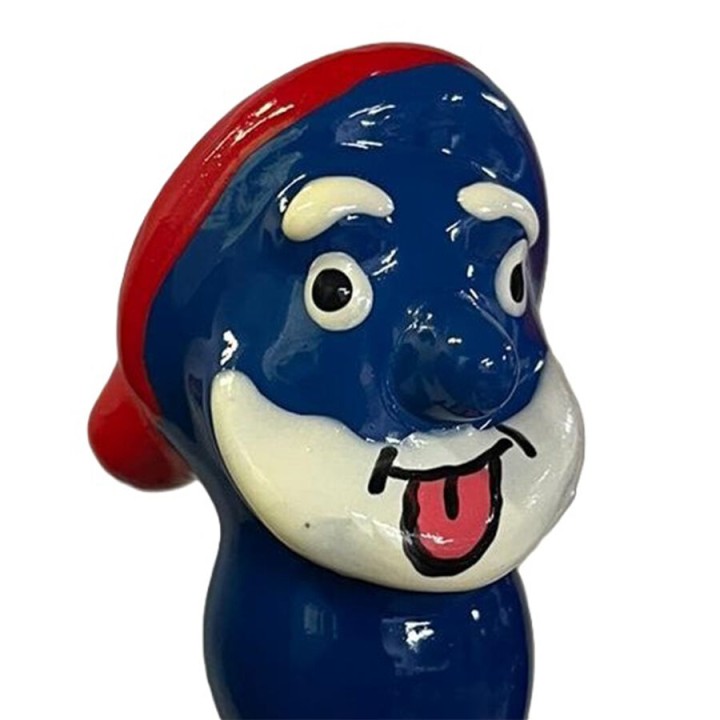 CONDOMERIE - HANDPAINTED NOVELTY CONDOMS BLUE GRANDPA