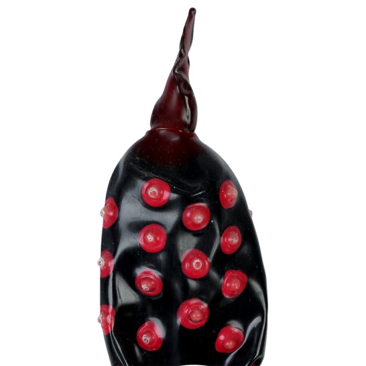 CONDOMERIE - HANDPAINTED NOVELTY CONDOMS BLACK FAKIR XL
