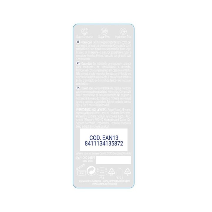 CONTROL - 2 EN 1 MASSAGE & PLEASURE MEDITERRANEAN SEA 200 ML