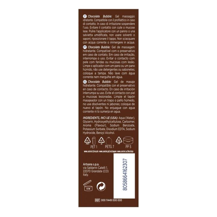 CONTROL - MASSAGE GEL 3 IN 1 CHOCOLATE BUBBLE 200 ML