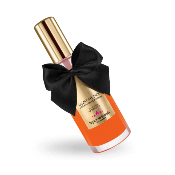 BIJOUX - MASSAGE OIL HEAT EFFECT STRAWBERRY AROMA