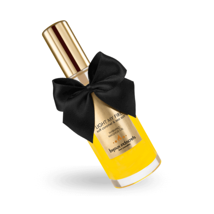 BIJOUX - MASSAGE OIL HEAT EFFECT CARAMEL AROMA