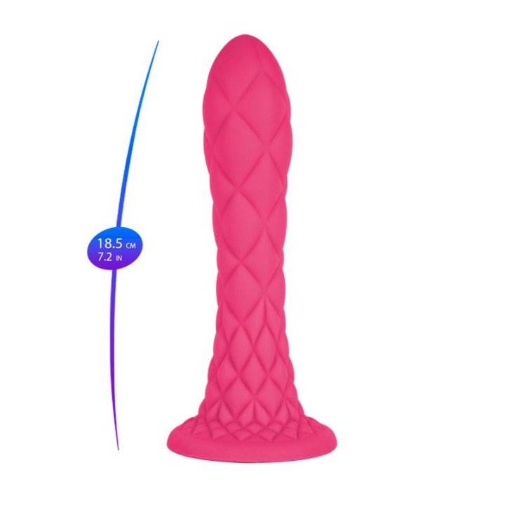 SILEXD - DREAMY DILDO FANTASY LIQUID SILICONE THERMOREACTIVE FUCHSIA 18.5 CM