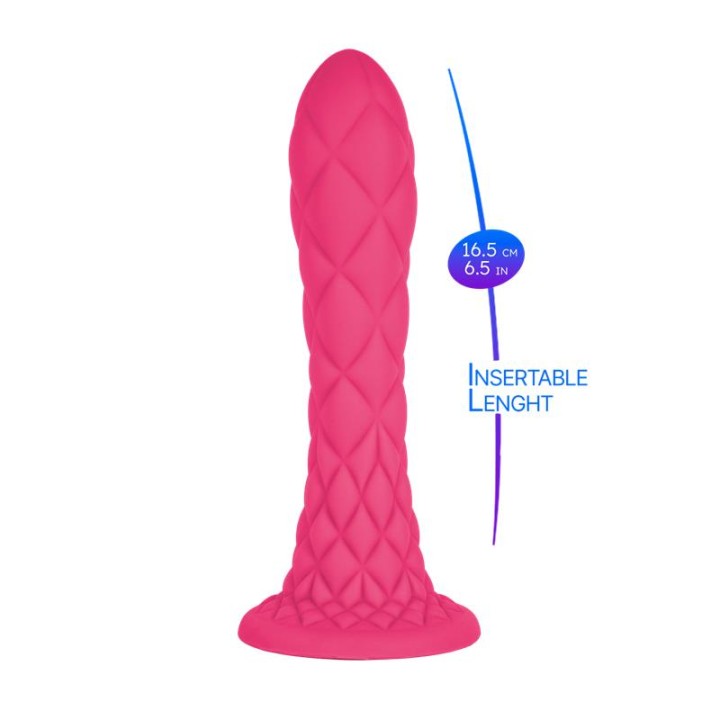 SILEXD - DREAMY DILDO FANTASY LIQUID SILICONE THERMOREACTIVE FUCHSIA 18.5 CM