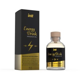 INTT MASSAGE & ORAL SEX - MASSAGE GEL WITH FLAVORED ENERGY CA DRINK AND HEATING EFFECT