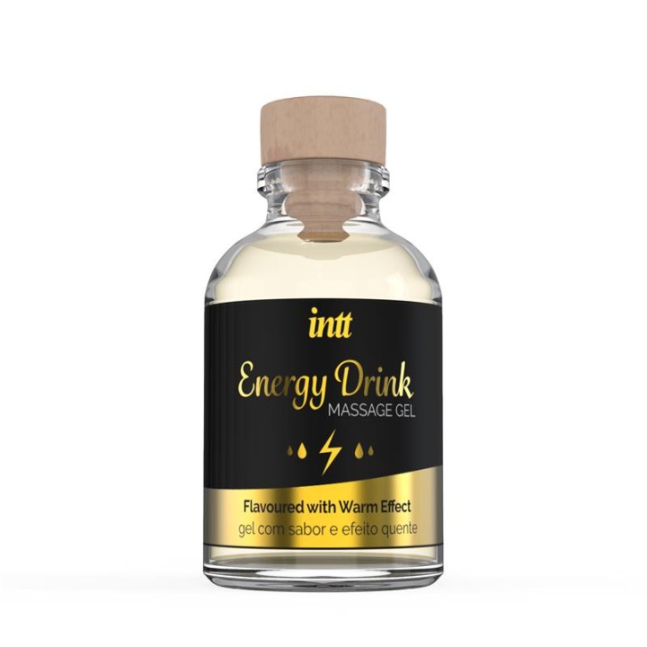INTT MASSAGE & ORAL SEX - MASSAGE GEL WITH FLAVORED ENERGY CA DRINK AND HEATING EFFECT