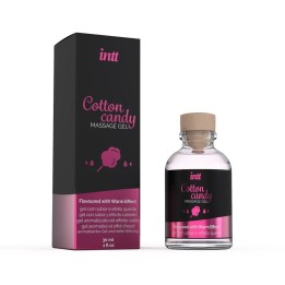 INTT MASSAGE & ORAL SEX - MASSAGE GEL WITH COTTON CANDY FLAVOR AND HEATING EFFECT