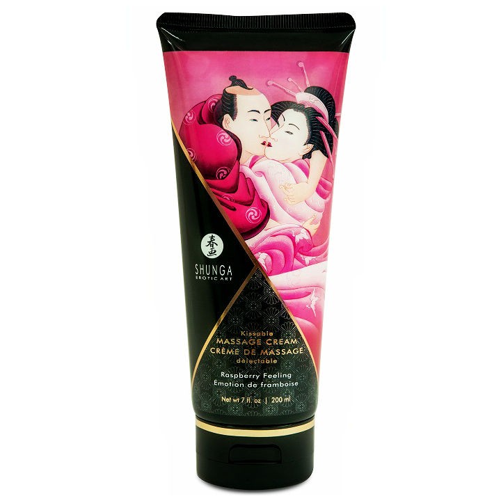 SHUNGA - RASPBERRY MASSAGE CREAM 200 ML