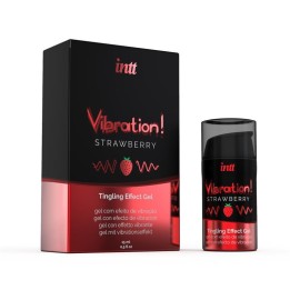 INTT - POWERFUL INTIMATE STIMULANT LIQUID VIBRATING GEL STRAWBERRY 15 ML