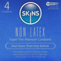 SKINS - LATEX-FREE CONDOMS PACK OF 4