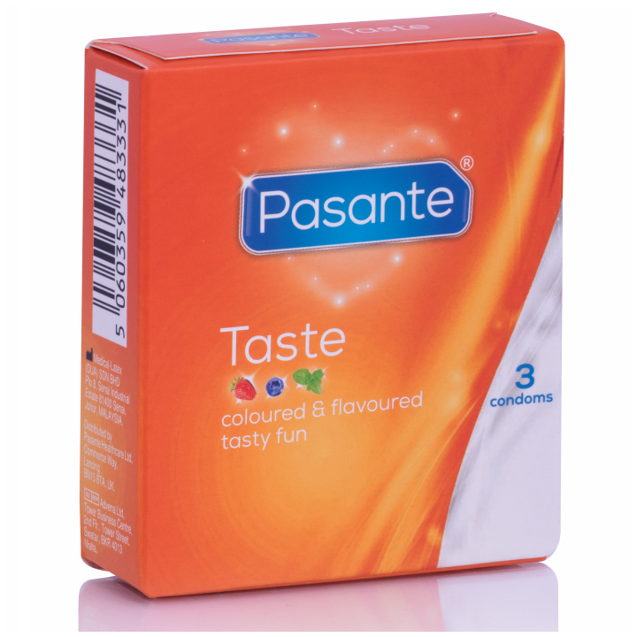 PASANTE - CONDOMS FLAVORS 3 UNITS