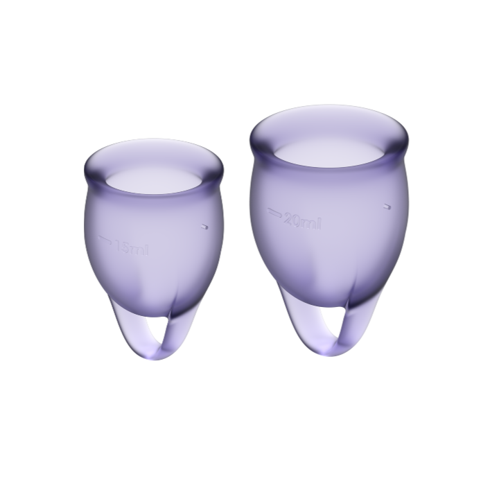 SATISFYER - FEEL CONFIDENT MENSTRUAL CUP PURPLE 15 + 20 ML