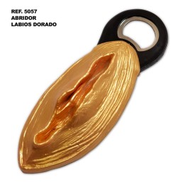 DIABLO PICANTE - BLACK GOLDEN VAGINA SHAPED OPENER
