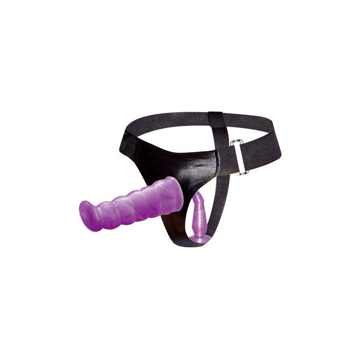 BAILE - LILAC FEMALE ANAL AND VAGINAL HARNESS GPOINT 17 CM