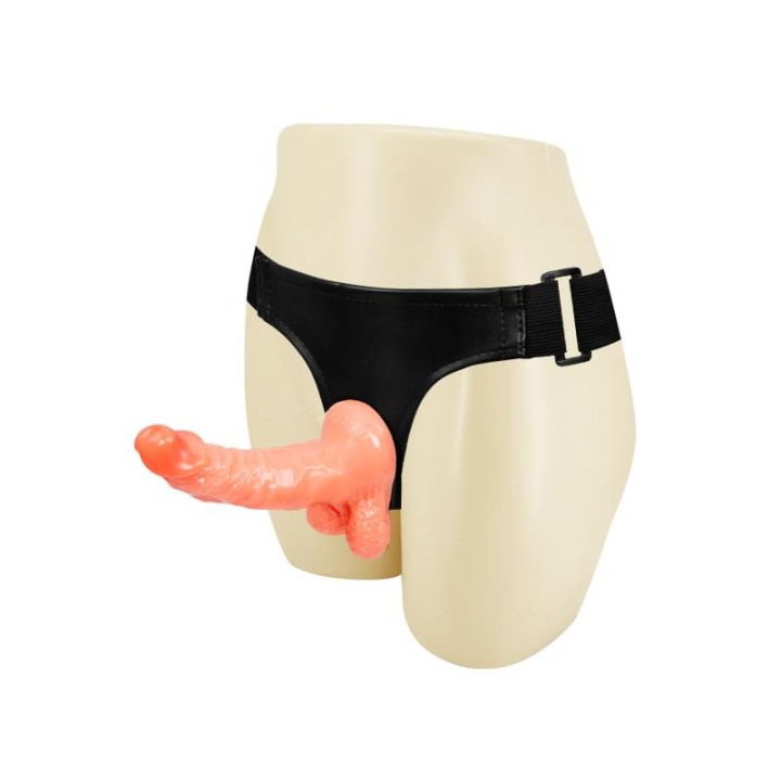 BAILE - HARNESS WITH REALISTIC PENIS AND ULTRA PASSIONATE ADJUSTABLE PANTIES 15.5 CM