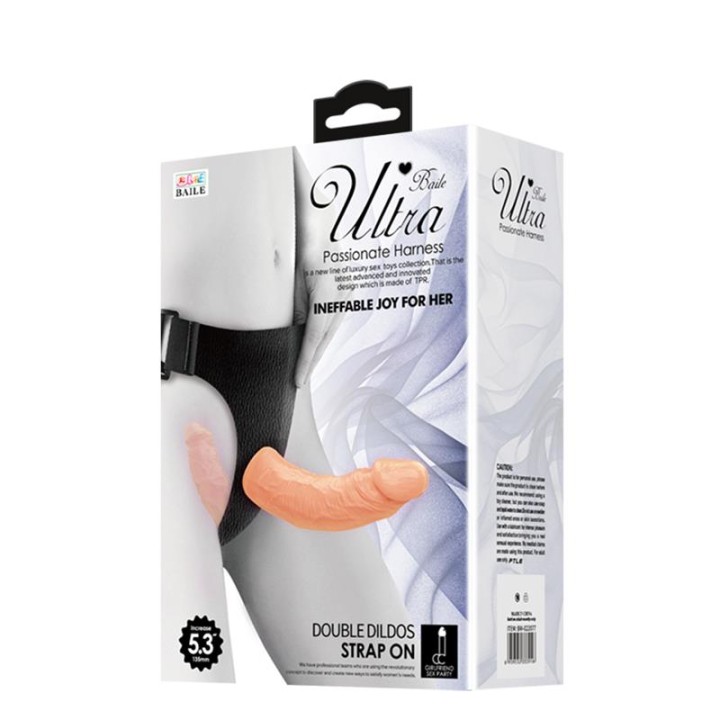 BAILE - ULTRA PASSIONATE DOUBLE DILDOS WITH HARNESS