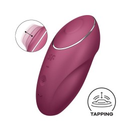 SATISFYER - TAP & CLIMAX 1 LAY-ON VIBRATOR RED