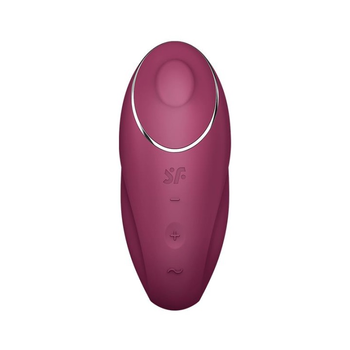 SATISFYER - TAP & CLIMAX 1 LAY-ON VIBRATOR RED