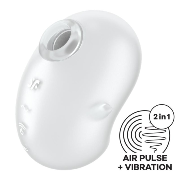 SATISFYER - CUTIE GHOST LAY-ON VIBRATOR WHITE