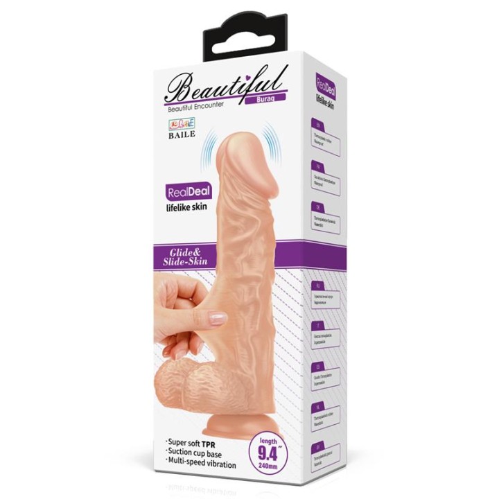 BAILE - BEAUTIFUL ENCOUNTER BURAQ VIBRATION 24 CM NATURAL