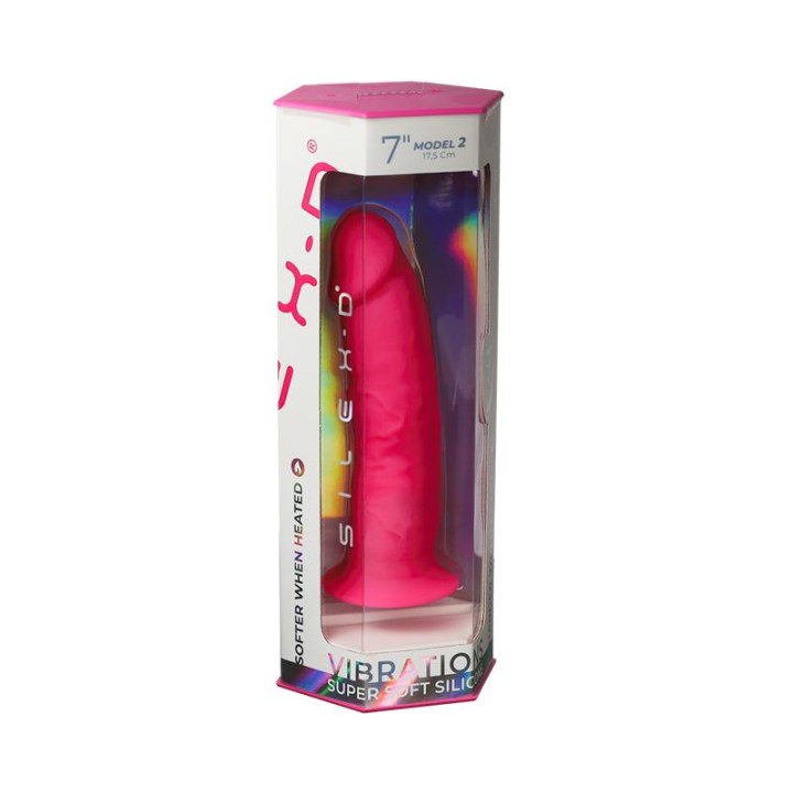 SILEXD - REALISTIC PENIS MODEL 2 PINK + REMOTE CONTROL LRS 17 CM