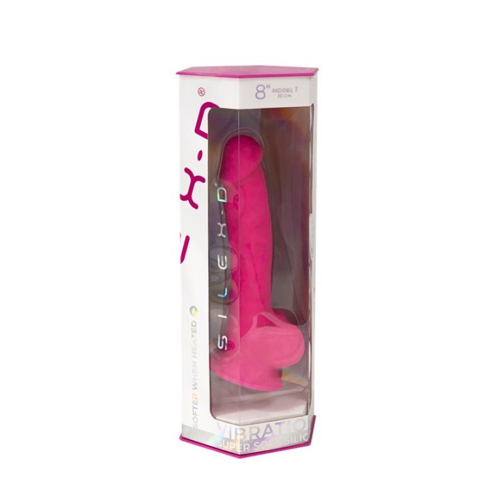 SILEXD - REALISTIC PENIS MODEL 18 PINK VIBRATION + REMOTE CONTROL LRS
