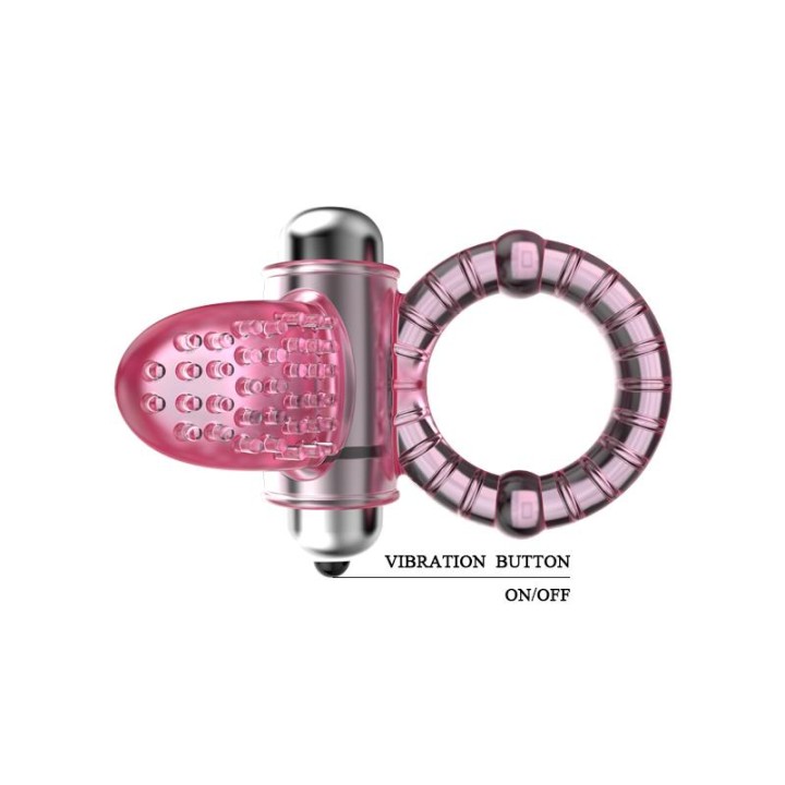 BAILE - SWEET ABS 10 RHYTHMS RING PINK VIBRATOR PENIS RING
