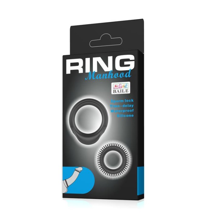 BAILE - KIT 2 SILICONE RINGS RING MANHOOD