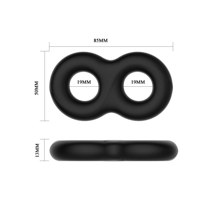 CRAZY BULL - DOUBLE INFINITY SILICONE RING