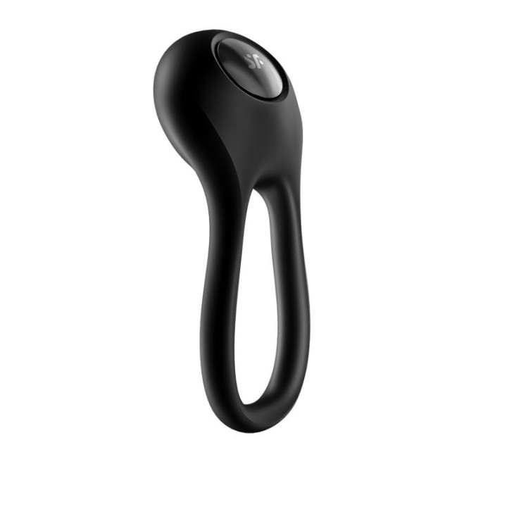 SATISFYER - MAJESTIC DUO RING VIBRATOR BLACK