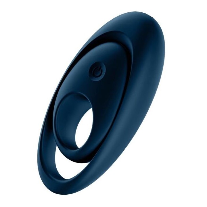 SATISFYER - GLORIOUS DUO RING VIBRATOR BLUE