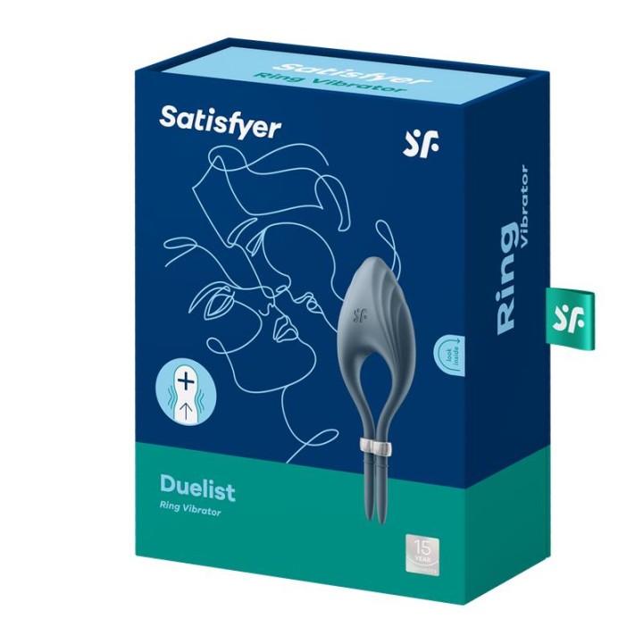 SATISFYER - DUELIST RING VIBRATOR GREY