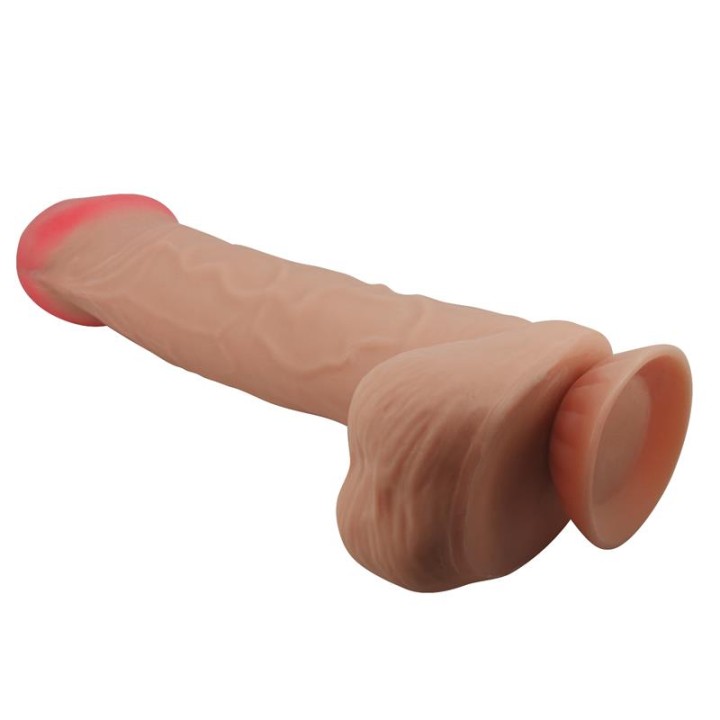 PRETTY LOVE - SLIDING SKIN SERIES REALISTIC DILDO WITH SLIDING SKIN SUCTION CUP FLESH 26 CM